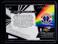 2021-22 Panini Prizm Basketball Russell Westbrook #23 Washington Wizards - back
