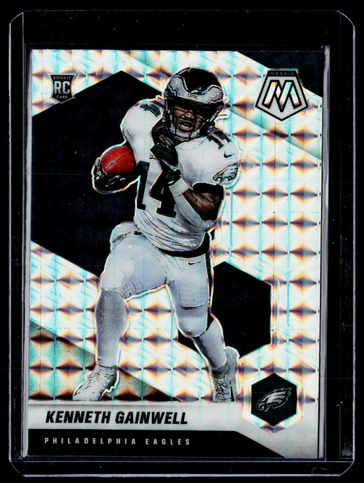 2021 Panini Mosaic Football Kenneth Gainwell Silver Mosaic Prizm Rookie #339 - front