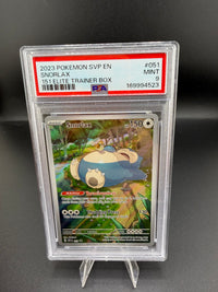 2023 Pokémon Scarlet & Violet—151 Snorlax Elite Trainer Box Promo #051 PSA 9 - front