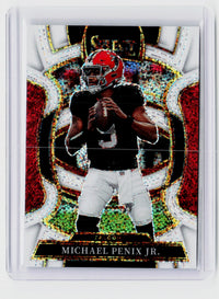 2025 Panini Select Football White sparkle Michael Penix Jr. #46 Atlanta Falcons - front