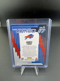 2025 Panini Score Zone Memorabilia James Cook Buffalo Bills ZON-JCK - back