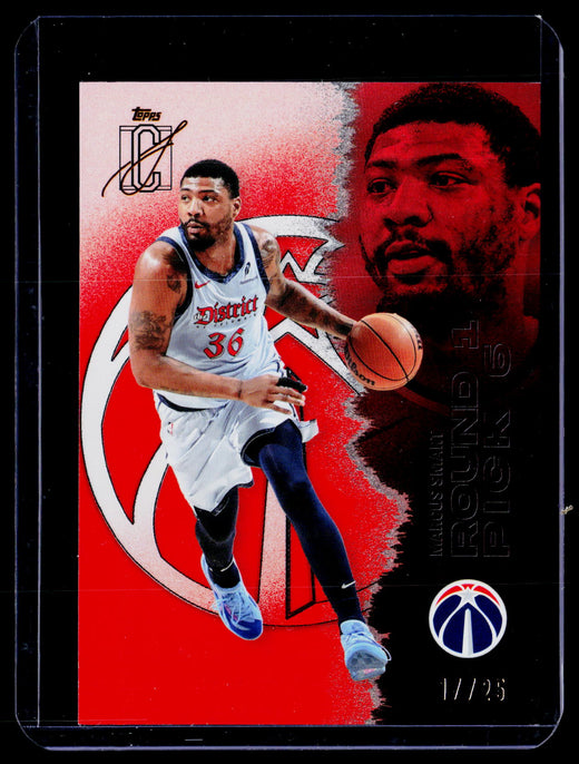 2025-26 Topps Signature Class Marcus Smart #27 Red 2/25 Washington Wizards XV44 - front