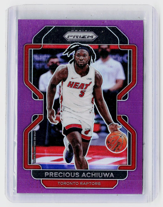 2021-22 Panini Prizm Purple Prizm #39 Precious Achiuwa /99 - front