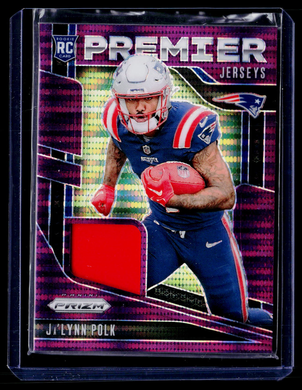 2024 Panini Prizm Premier Jerseys Ja'Lynn Polk Rookie Jersey Card PJ-JPK - front