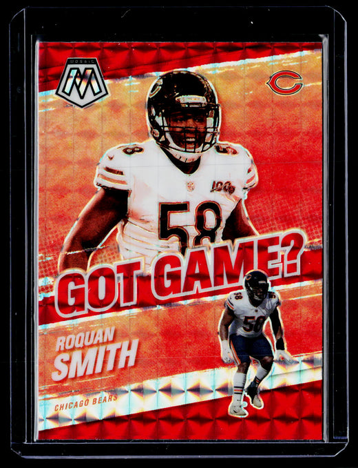 2021 Panini Mosaic Football Got Game? Roquan Smith Chicago Bears GG-23 - front