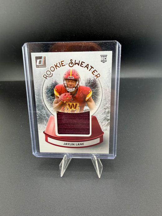 2025 Panini Donruss Rookie Sweaters Jaylin Lane RC Jersey Card #SWE-JLE - front