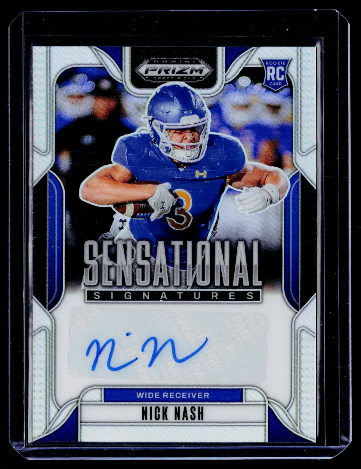 2025 Panini Prizm Draft Picks Sensational Signatures Nick Nash Silver Prizm Auto #SS-NNH - front