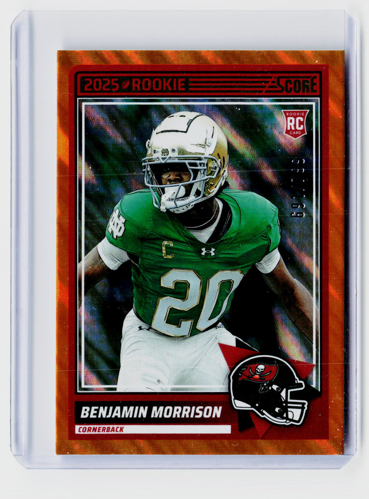 2025 Panini Score Football Benjamin Morrison /799 - front