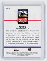 2025 Topps MLB All-Star Game Greats Ichiro Suzuki ASGG-27 Seattle Mariners - back