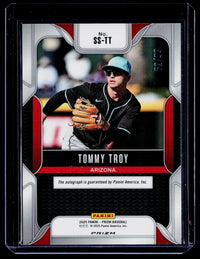 2025 Panini Prizm Sensational Signatures Tommy Troy Auto red /99 - back