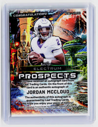 2024 Leaf Electrum Prospects Jordan McCloud Autograph - back