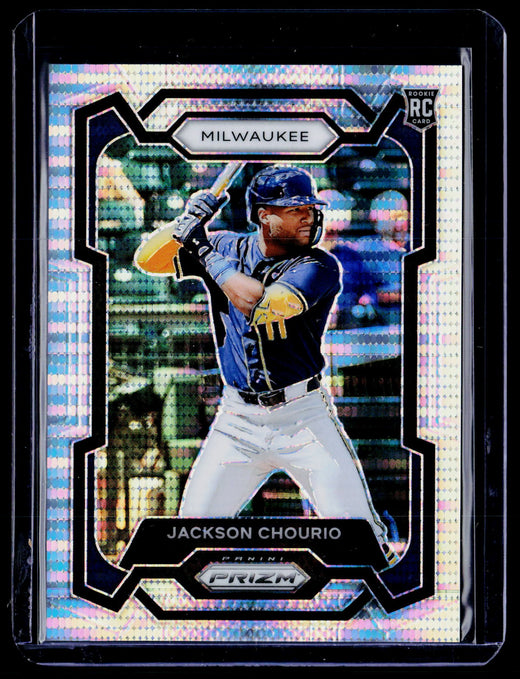 2024 Panini Prizm Baseball Jackson Chourio pulsar Prizms Rookie Card #277 /199 - front