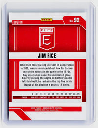 2026 Panini Donruss Elite Baseball Jim Rice #92 Boston Red Sox - back