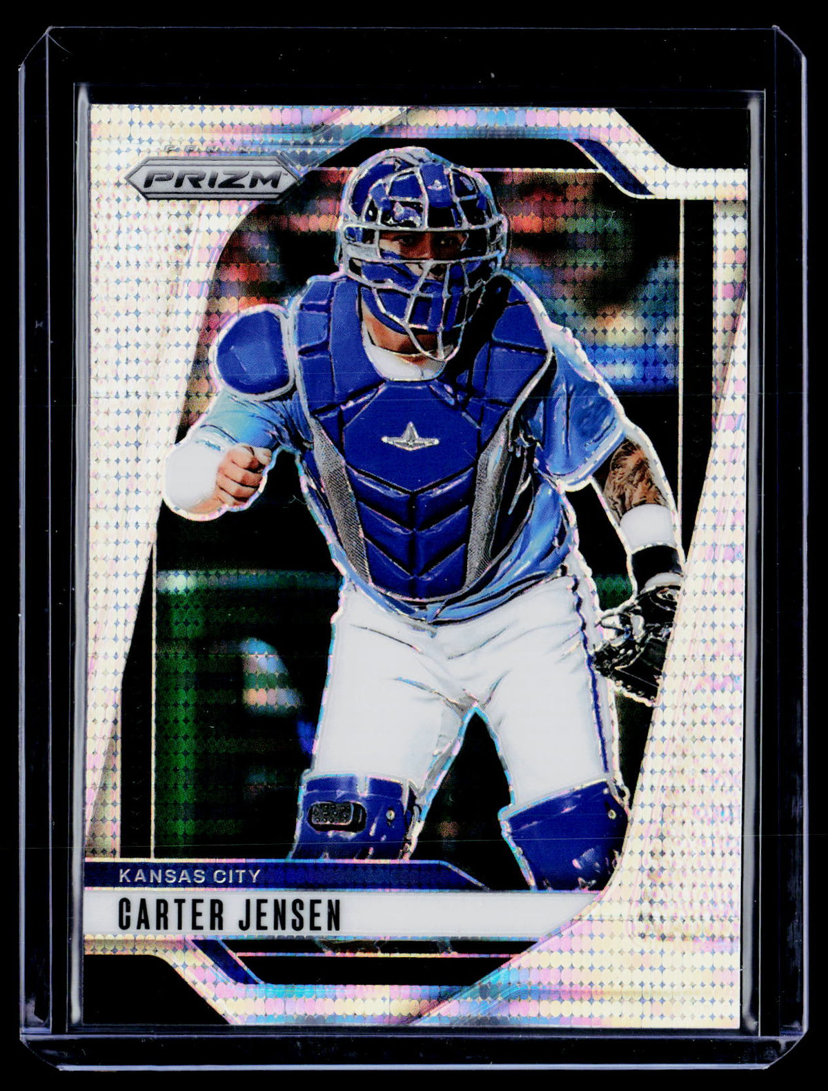 2025 Panini Prizm Baseball Carter Jensen #166 Pulsar Prizms /499 - front