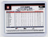 2025 Topps Chrome Ronel Blanco Green Refractor #292 /99 Houston Astros - back