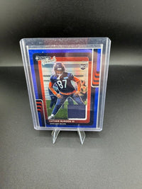 2025 Panini Donruss Optic Donruss Threads Luther Burden III Blue Hyper RC #DTBH-LBN - front