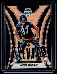 2025 Panini Mosaic Football Elevate Luther Burden III RC #7 Chicago Bears - front
