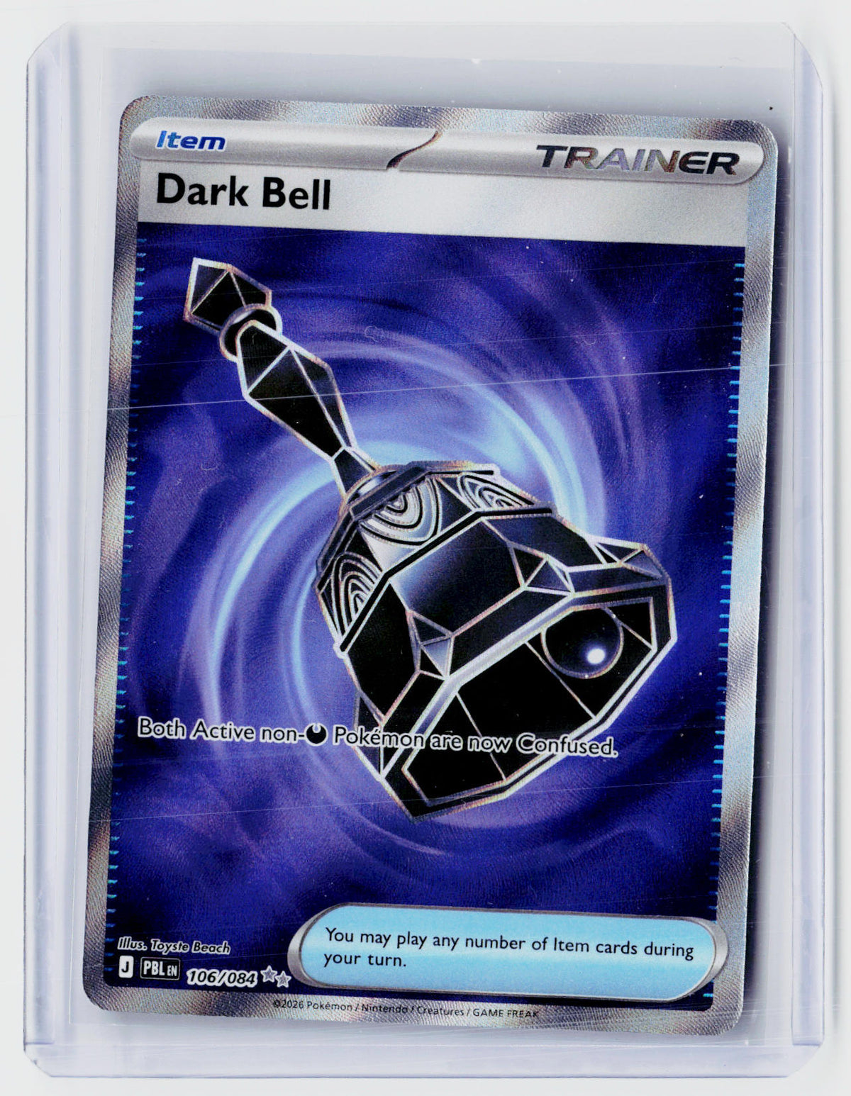 2026 Pokémon TCG Mega Evolution—Perfect Order Dark Bell 106/084 Trainer Card - front