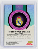 2025-26 Panini Pitch Kings Soccer Victor Valdepeñas Rookies! #1 Real Madrid Rookie Card - back