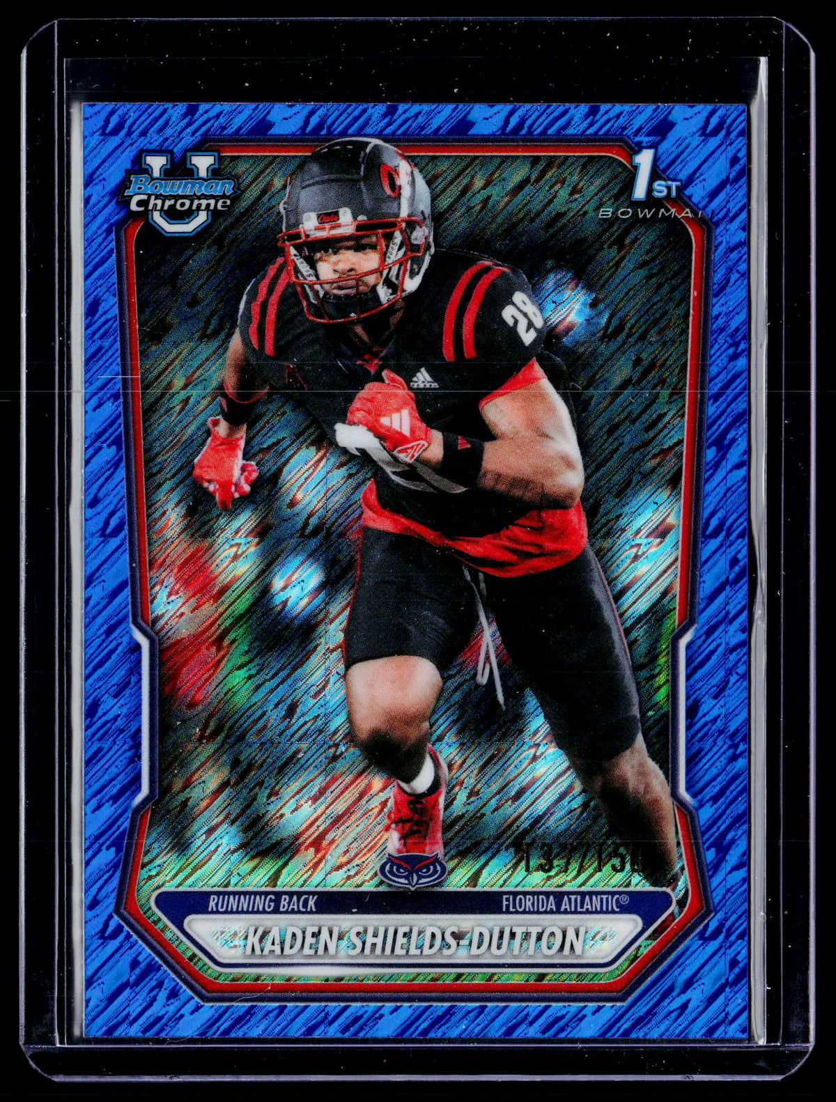 2026 Topps Bowman Chrome Kaden Shields-Dutton 1st Bowman Blue Refractor BCP-42 /150 - front
