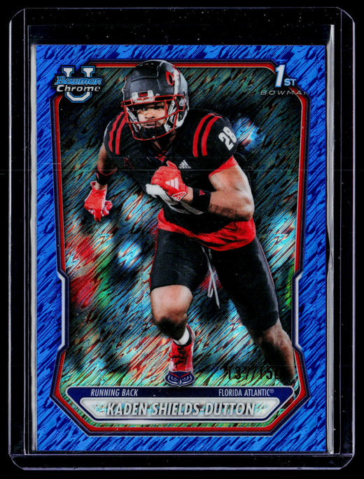 2026 Topps Bowman Chrome Kaden Shields-Dutton 1st Bowman Blue Refractor BCP-42 /150 - front