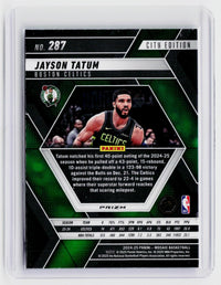 2024-25 Panini Mosaic Basketball City Edition Jayson Tatum #287 Boston Celtics - back