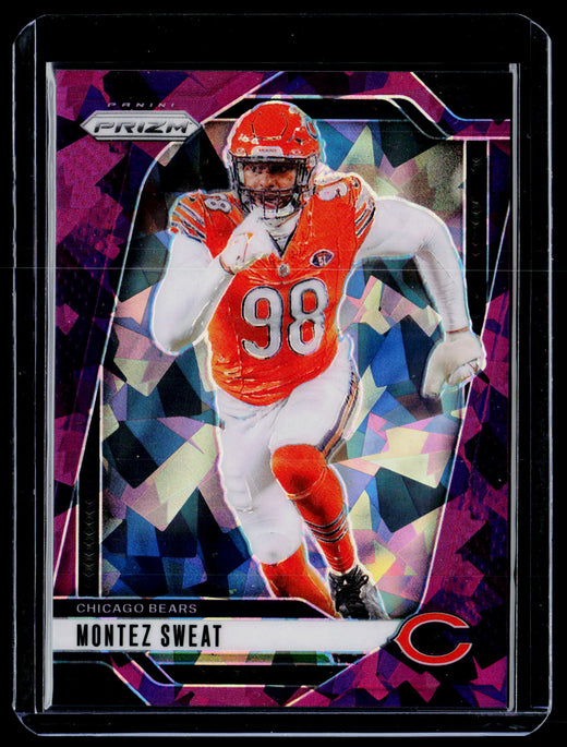 2024 Panini Prizm Football Montez Sweat Purple Ice Prizm #50 /225 - front