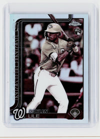 2025 Topps Chrome Update Daylen Lile RC USC146 Washington Nationals - front