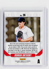 2026 Panini Donruss Elite Spell Bound #26 Roman Anthony Boston Red Sox - back
