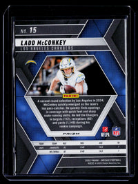 2025 Panini Mosaic Football Ladd McConkey #15 Los Angeles Chargers - back
