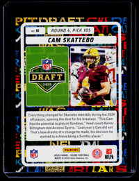 2025 Panini Score Football NFL Draft Cam Skattebo Rookie #16 Showcase /100 - back