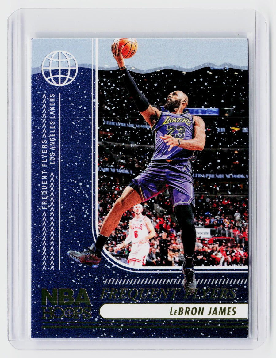 2024-25 Panini Hoops Frequent Flyers #13 LeBron James Los Angeles Lakers - front