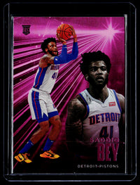 2020-21 Panini Chronicles Essentials Pink Saddiq Bey Rookie #215 - front