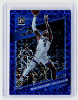 2021-22 Panini Donruss Optic Shai Gilgeous-Alexander Blue Velocity #147 - front