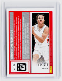 2025-26 Panini Donruss Optic Kingston Flemings Purple Holo #123 /275 - back