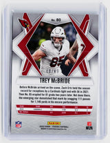 2025 Panini Phoenix Trey McBride Purple #80 48/49 Arizona Cardinals - back