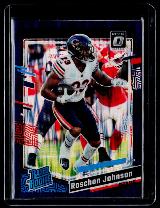 2023 Panini Donruss Optic Rated Rookie Roschon Johnson #217 Chicago Bears - front