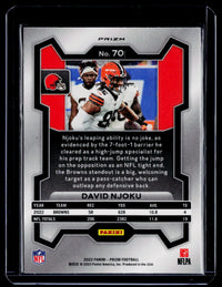 2023 Panini Prizm Football David Njoku #70 Base Cleveland Browns - back