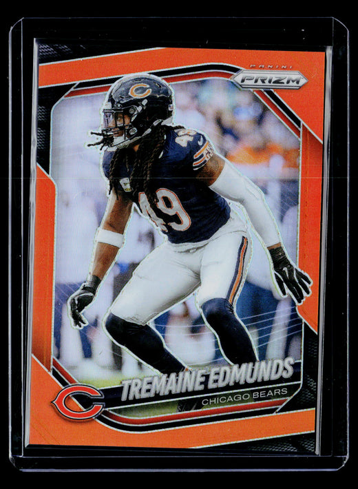 2025 Panini Prizm Football Tremaine Edmunds Orange Prizm #245 /249 - front