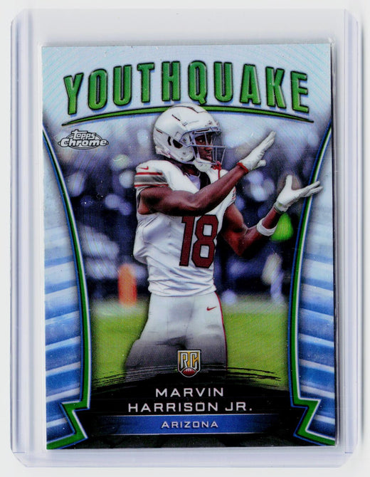 2024 Topps Chrome Youthquake Refractor Marvin Harrison Jr. RC Y-4 - front