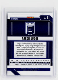 2026 Panini Donruss Elite Baseball Aaron Judge Green Aspirations #61 120/299 - back
