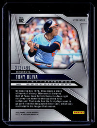 2025 Panini Prizm Baseball Tony Oliva pulsar #182 312/499 - back