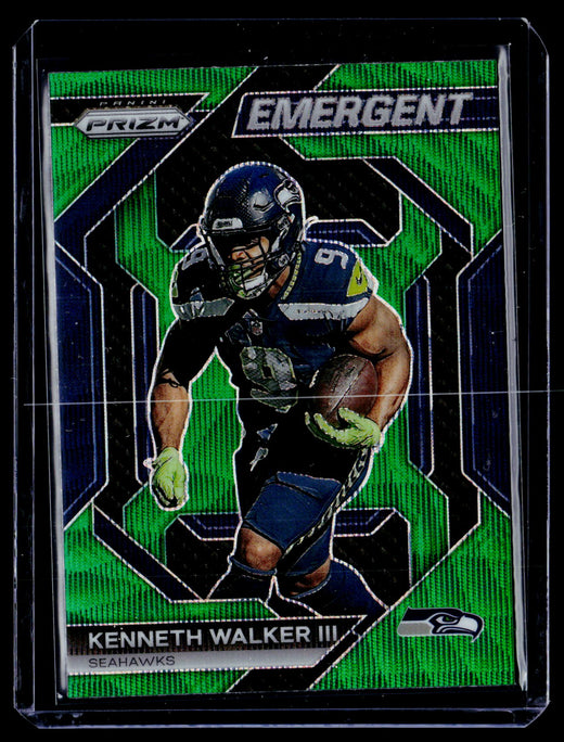 2023 Panini Prizm Football Emergent Kenneth Walker III Seahawks H-14 - front