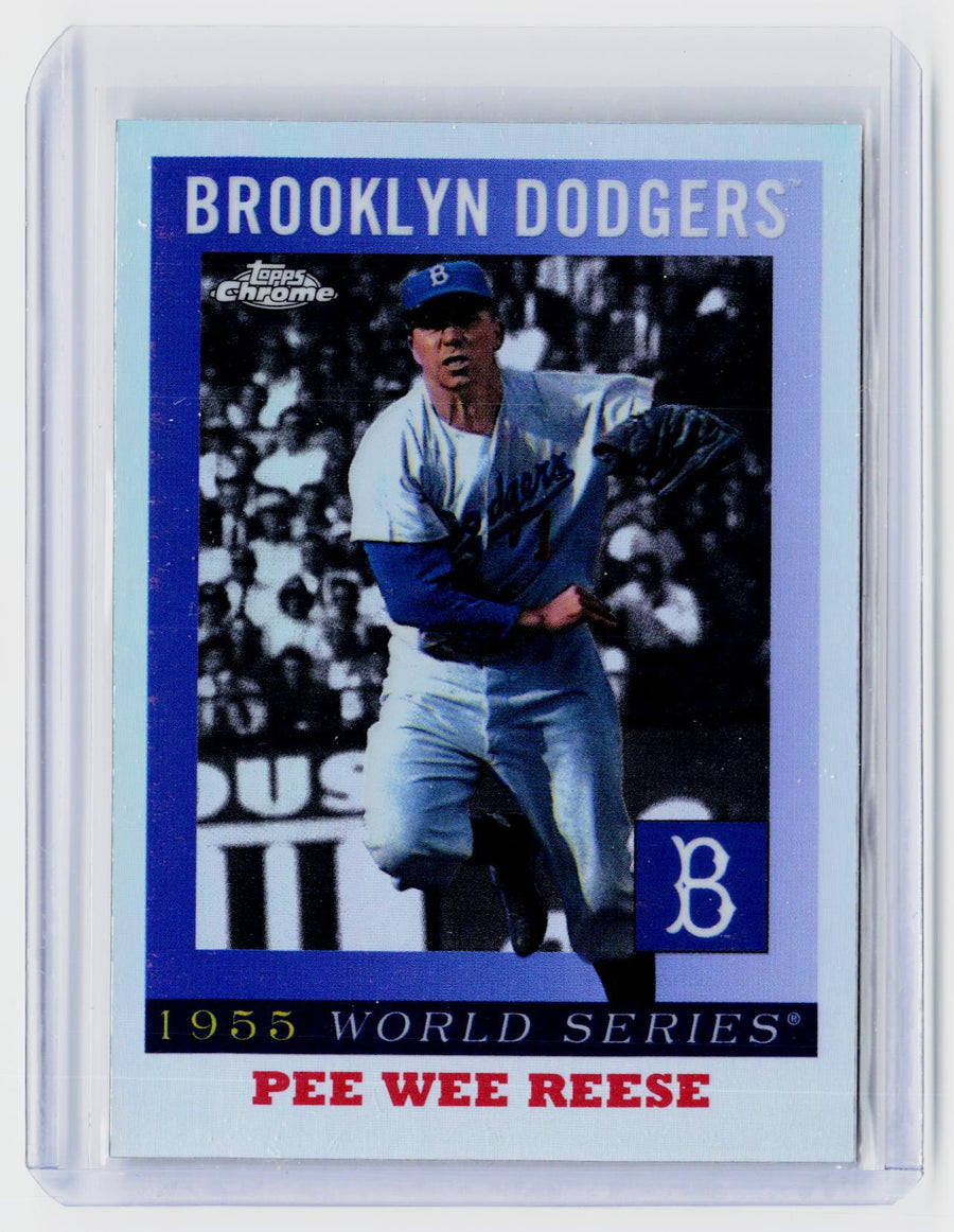 2025 Topps Chrome 1955 World Series Pee Wee Reese #55WS-2 Brooklyn Dodgers - front