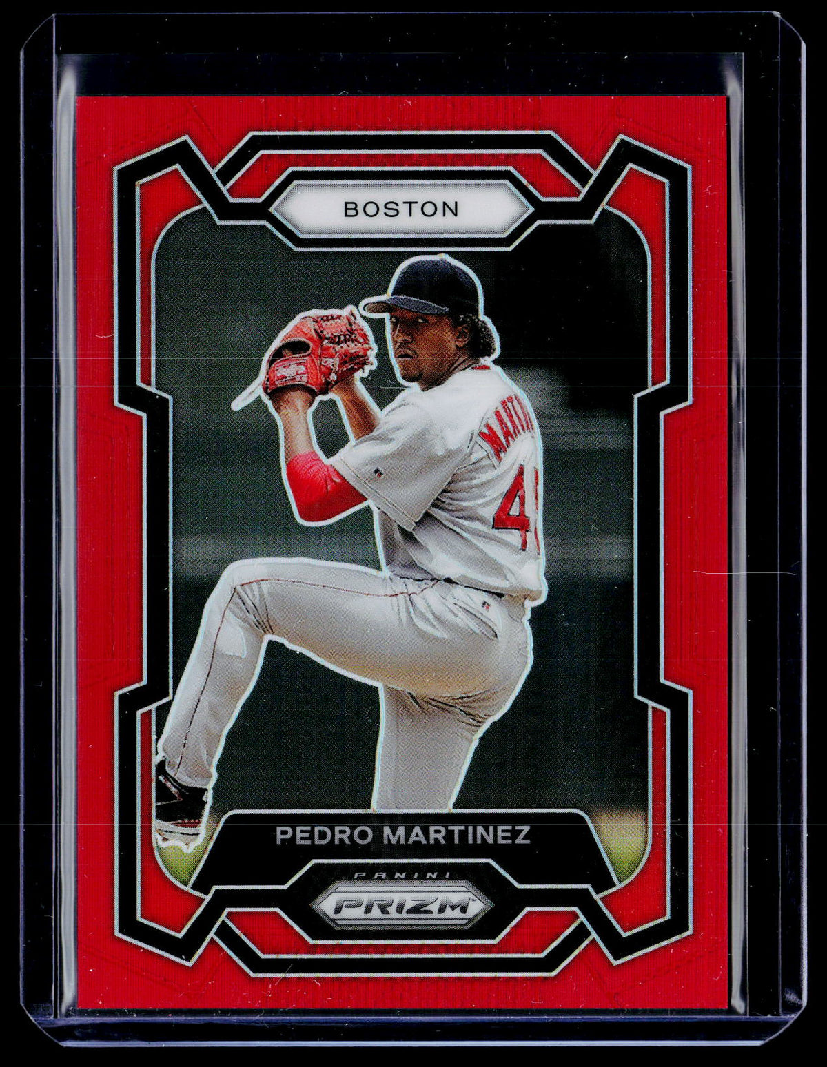 2024 Panini Prizm Baseball Pedro Martinez Red Prizms #86 /299 - front