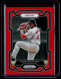 2024 Panini Prizm Baseball Pedro Martinez Red Prizms #86 /299 - front