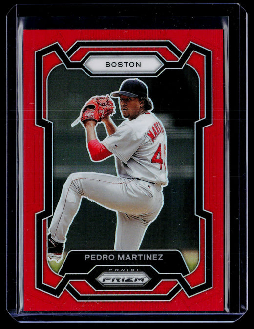 2024 Panini Prizm Baseball Pedro Martinez Red Prizms #86 /299 - front