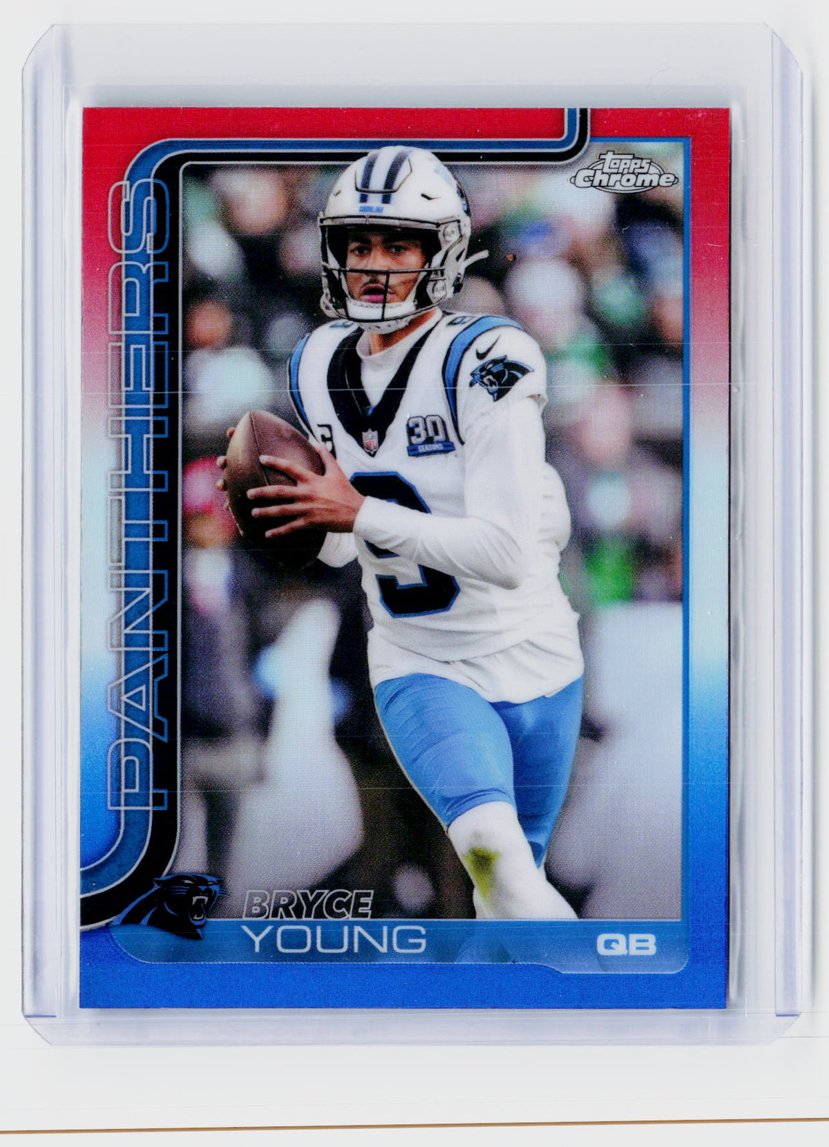 2025 Topps Chrome Football Bryce Young #40 Carolina Panthers - front