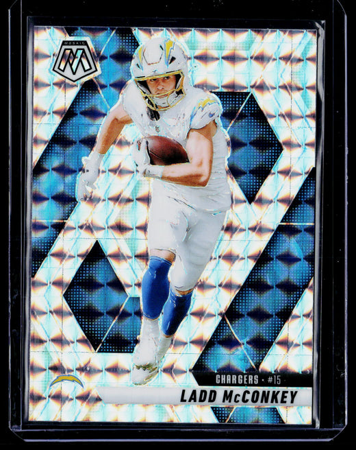2025 Panini Mosaic Football Ladd McConkey #15 Los Angeles Chargers - front