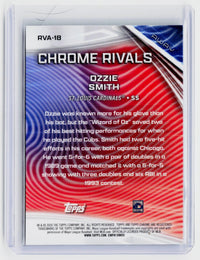 2026 Topps Chrome Chrome Rivals Ozzie Smith St. Louis Cardinals RVA-1B - back
